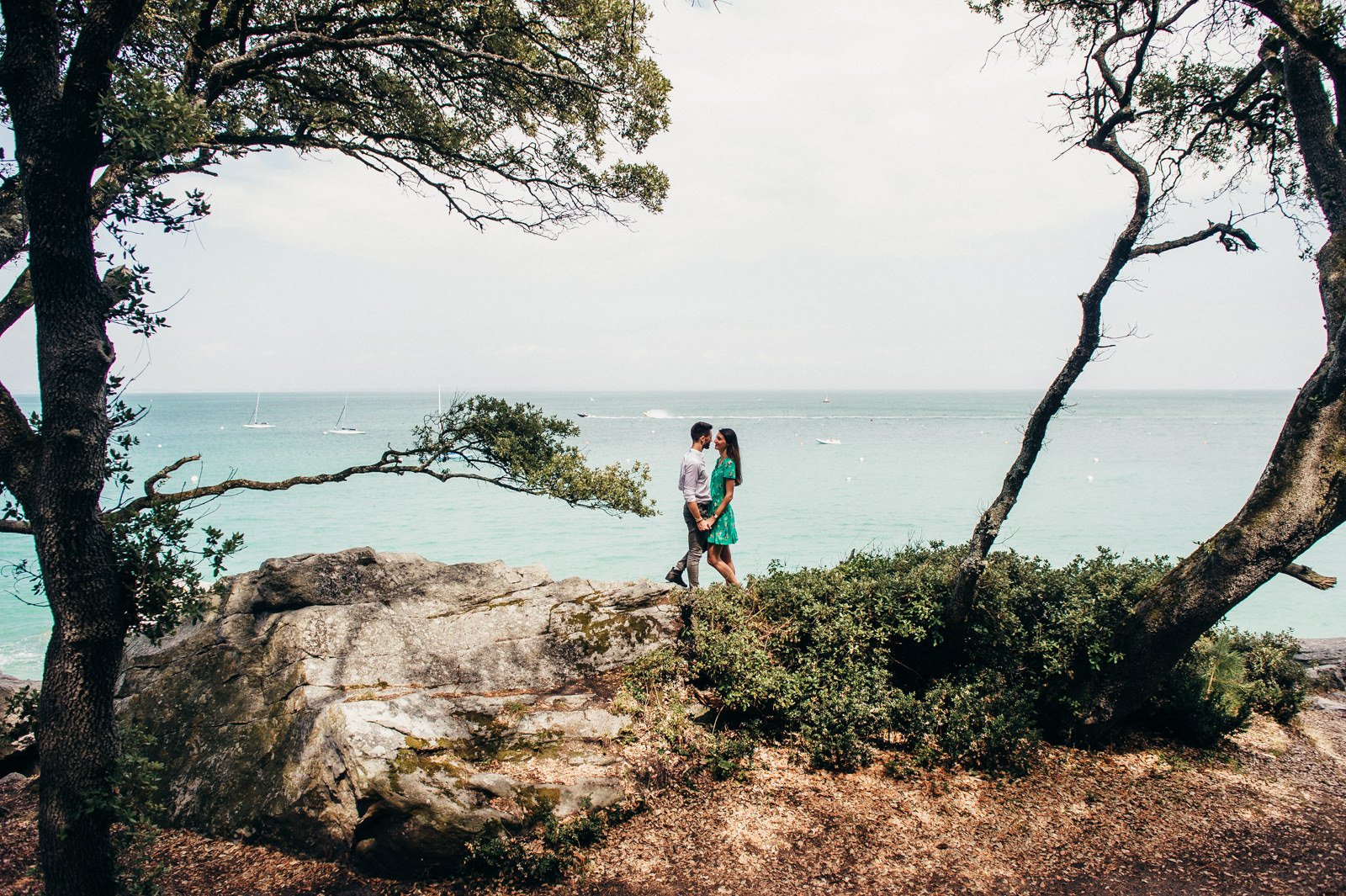 couple sur la plage photo noirmoutier