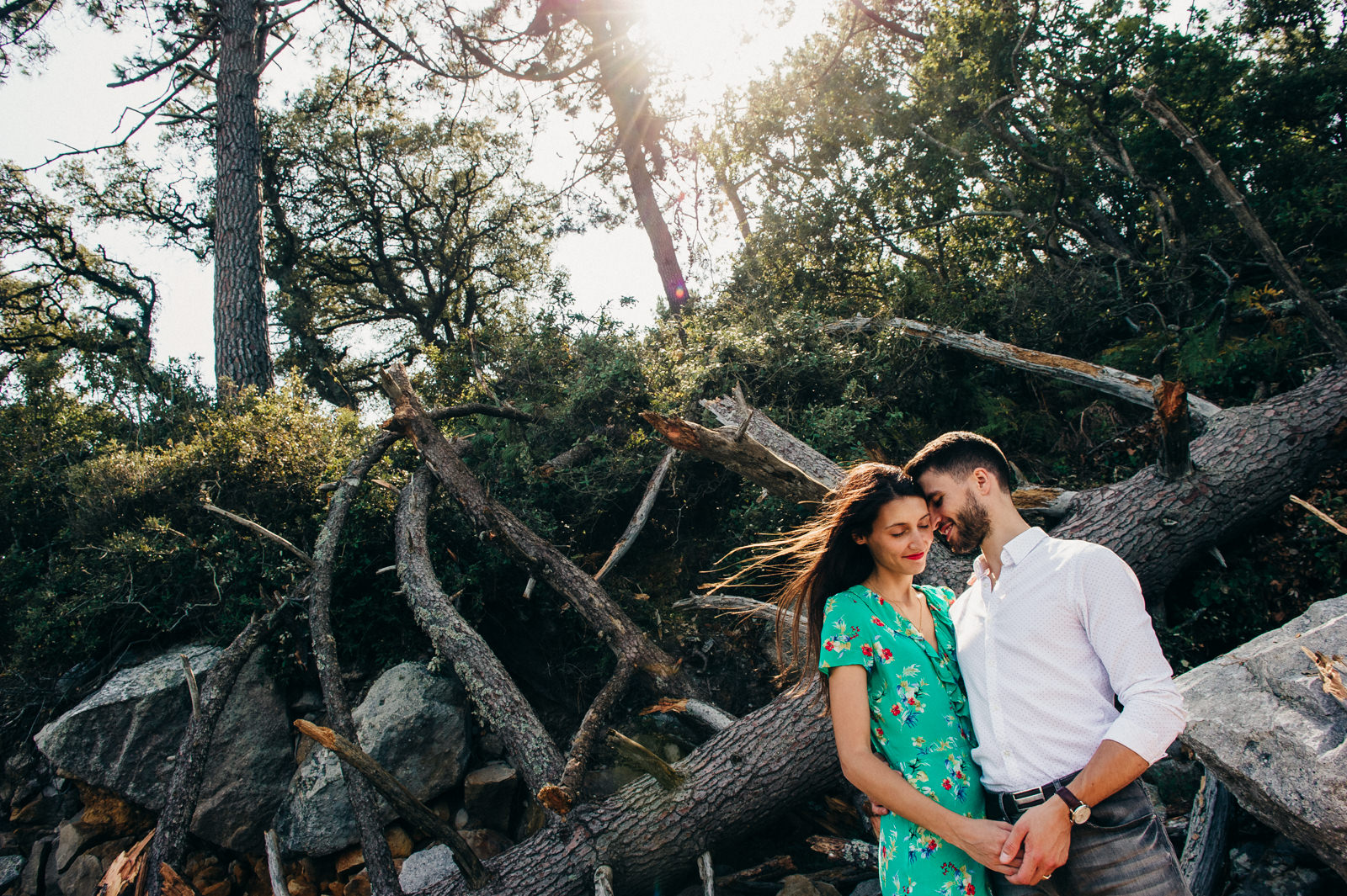 couple sur la plage photo noirmoutier