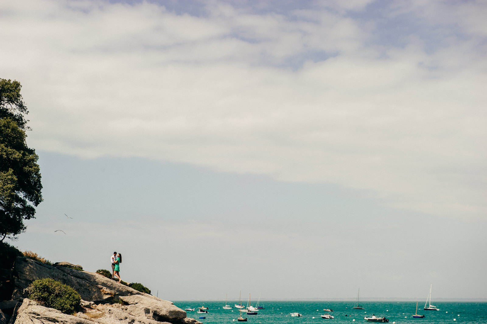 couple sur la plage photo noirmoutier
