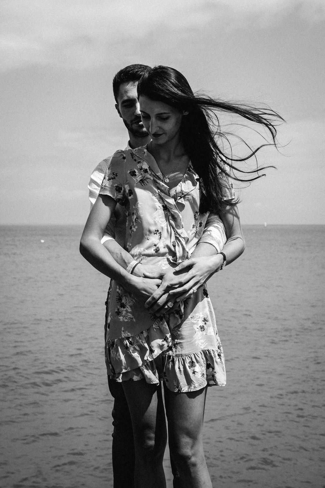 couple sur la plage photo noirmoutier