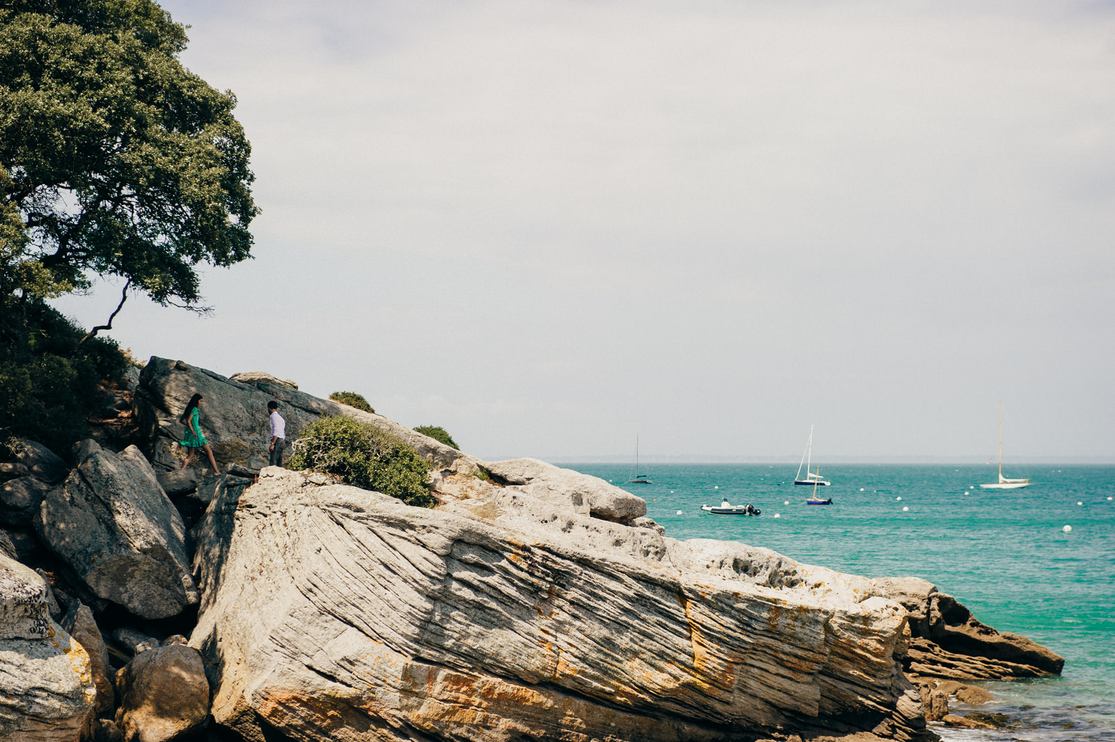 couple sur la plage photo noirmoutier