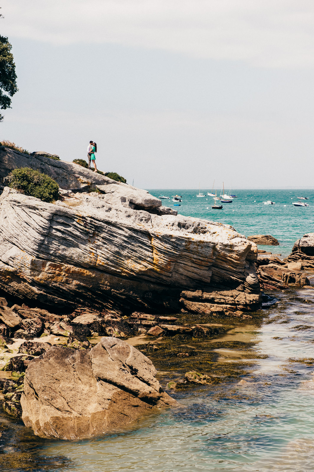 couple sur la plage photo noirmoutier