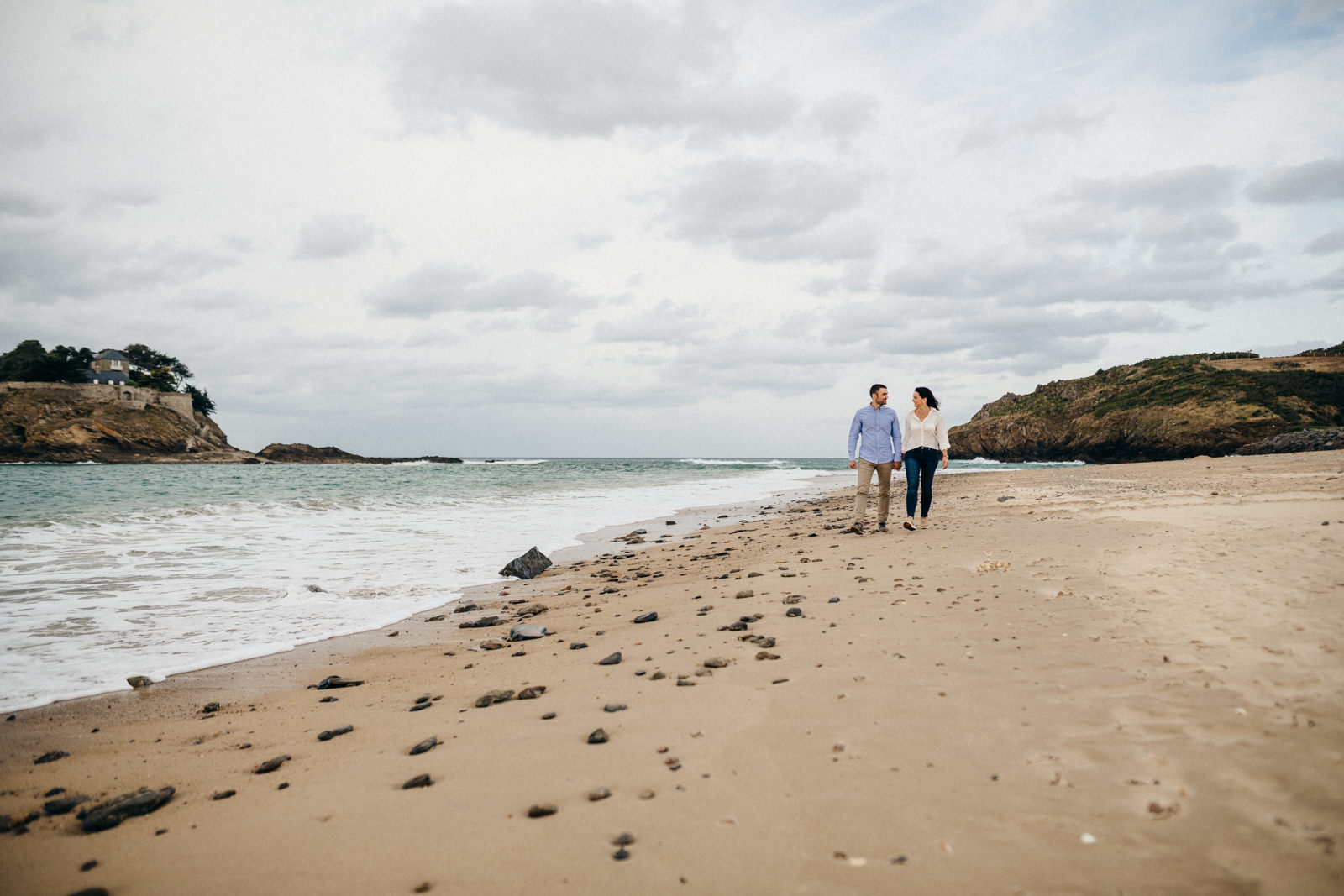 photo de couple à la plage