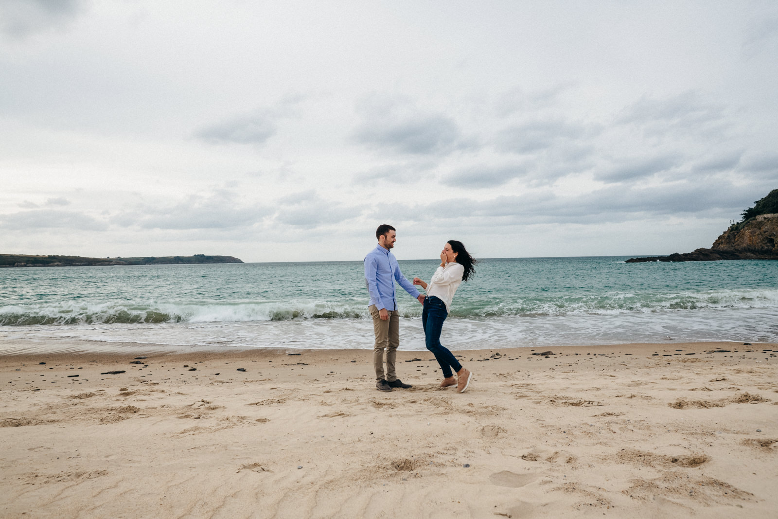 photo de couple à la plage