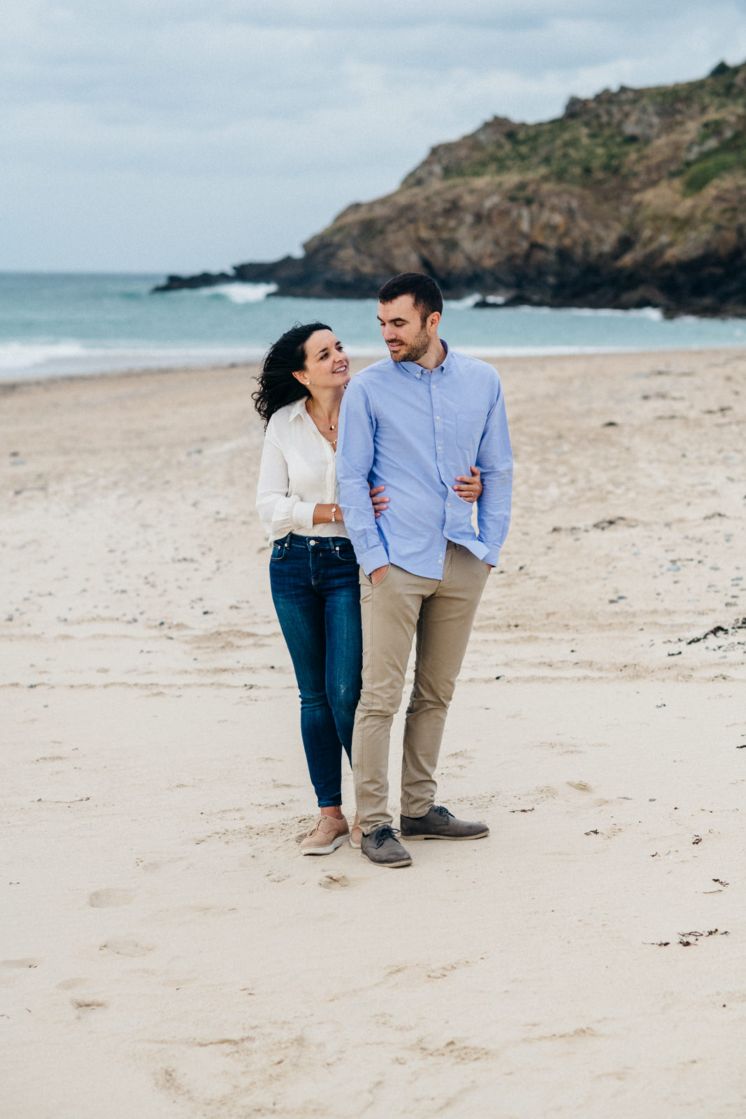 photo de couple à la plage