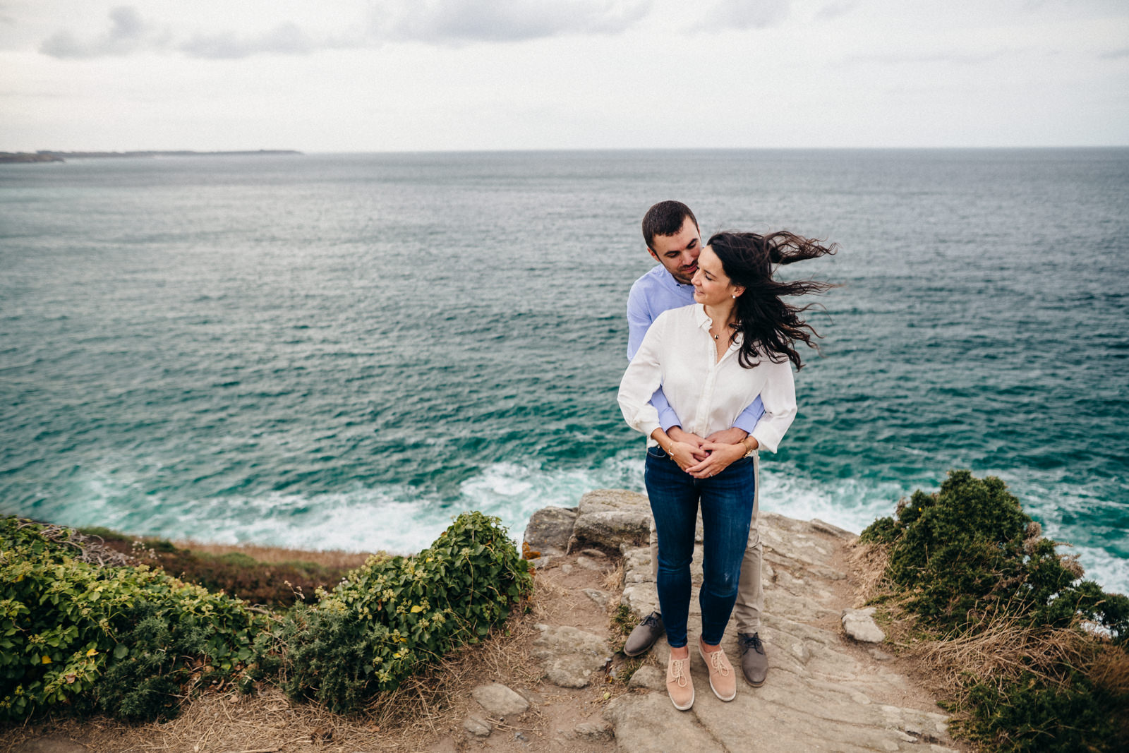 photo de couple à la plage